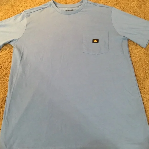 NEW! Blue Caterpillar Pocket T-Shirt - Picture 2 of 4